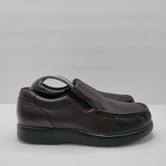 SAS Side Gore Loafer Men's Burgundy 72661391 Made In USA US Size 12.5W